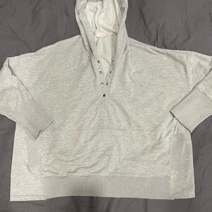 Pink Lily Light Gray Knit Top